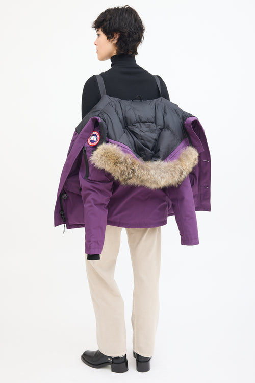 Canada Goose Purple Montebello Heritage Down Parka