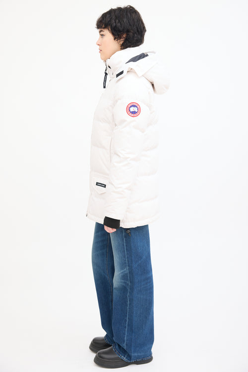 Canada Goose White Solaris Down Parka