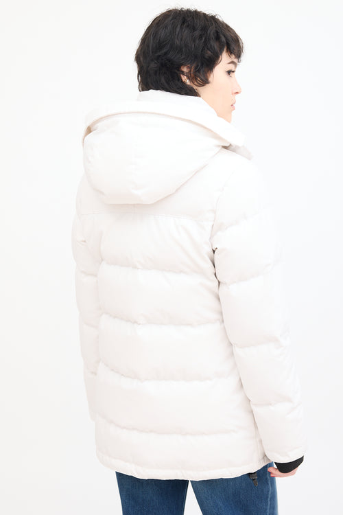 Canada Goose White Solaris Down Parka