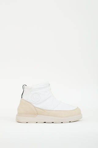 Canada Goose White & Cream Cypress Puffer Boot