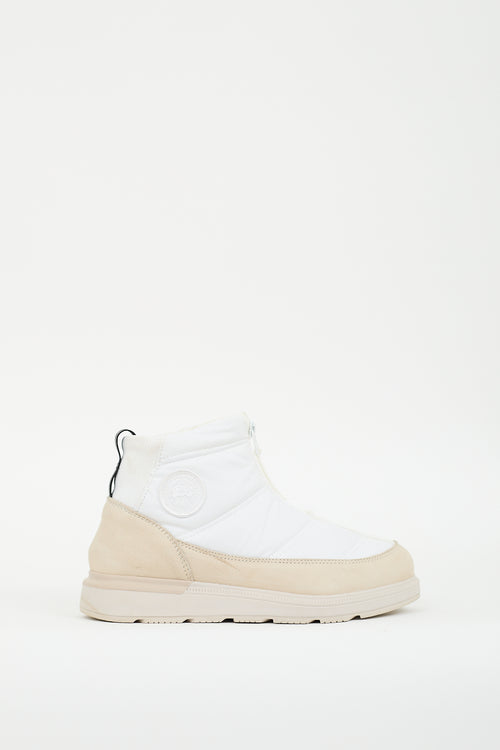 Canada Goose White & Cream Cypress Puffer Boot