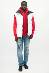 Canada Goose X Angel Chen White & Navy Bayan Reversible Down Vest