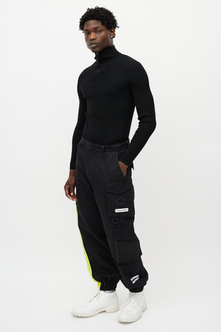 Canada Goose X Feng Chen Wang Black & Green Reflective Cargo Trouser