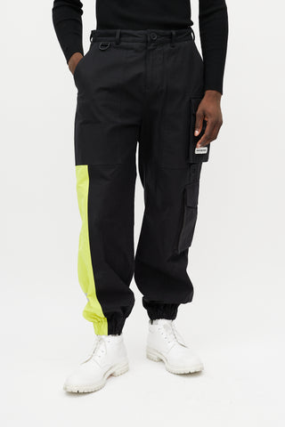 Canada Goose X Feng Chen Wang Black & Green Reflective Cargo Trouser