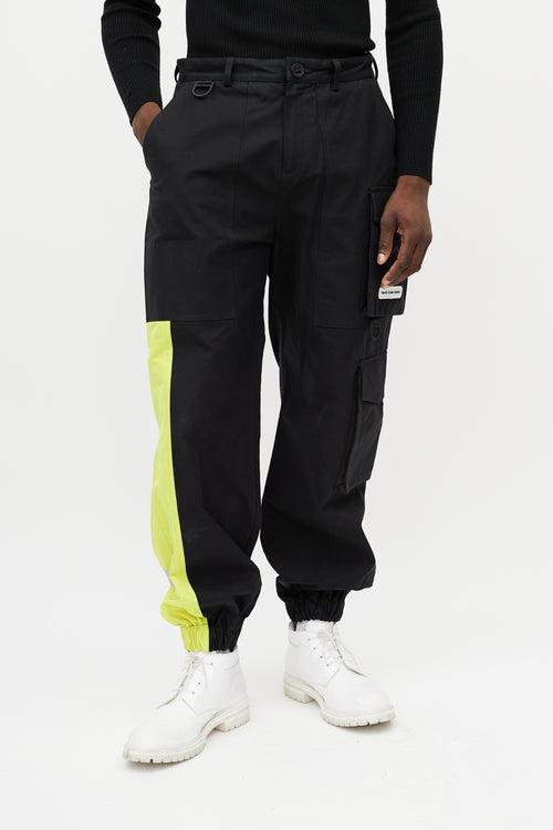 Canada Goose X Feng Chen Wang Black & Green Reflective Cargo Trouser