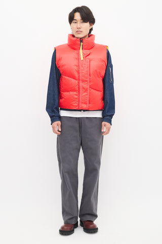 Canada Goose X Pyer Moss Red & Yellow Down Puffer Vest