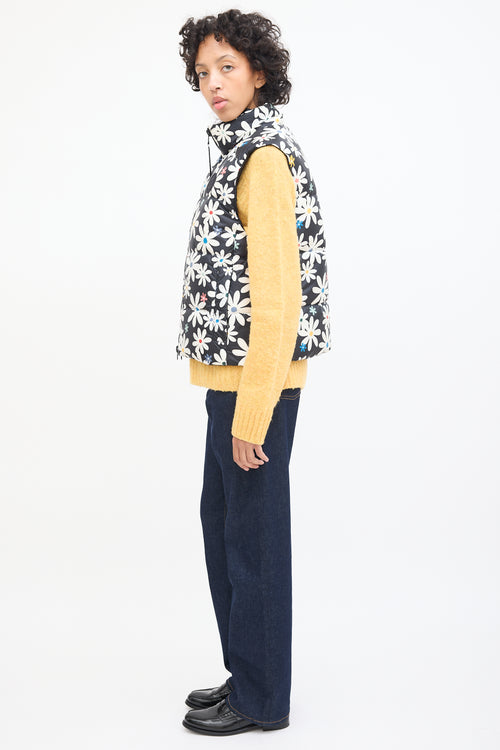 Canada Goose X Reformation Floral Down Head Scarf & Puffer  Vest