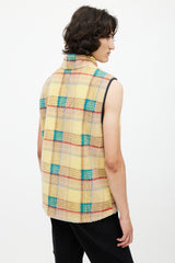 Canada Goose x Union Yellow & Multicolour Plaid Fleece Vest