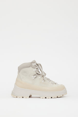Canada Goose Beige & Grey Suede Leather Journey Boot