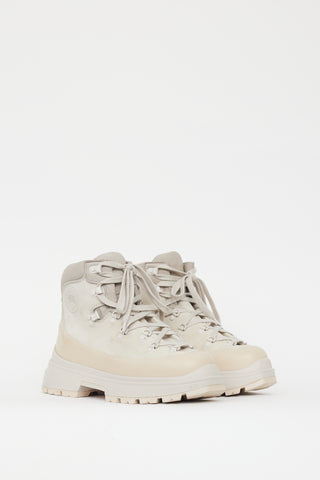 Canada Goose Beige & Grey Suede Leather Journey Boot