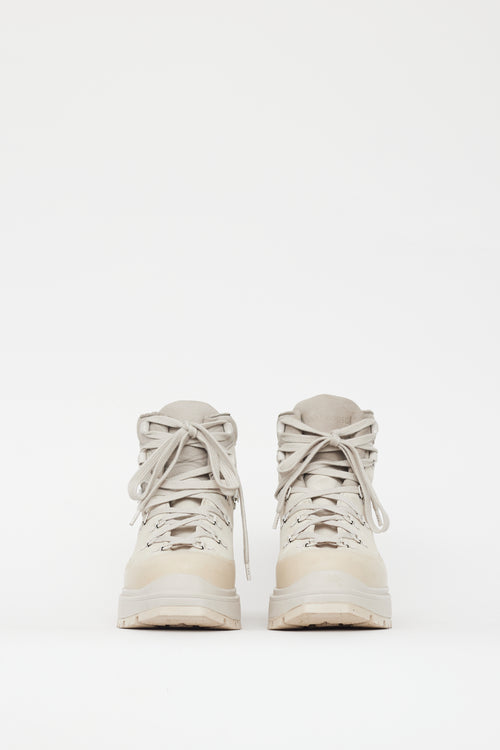 Canada Goose Beige & Grey Suede Leather Journey Boot