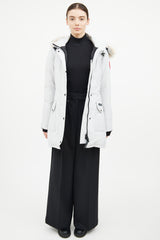 Canada Goose Light Grey Trillium Heritage Parka Coat