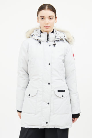 Canada Goose Light Grey Trillium Heritage Parka Coat