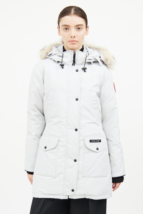 Canada Goose Light Grey Trillium Heritage Parka Coat