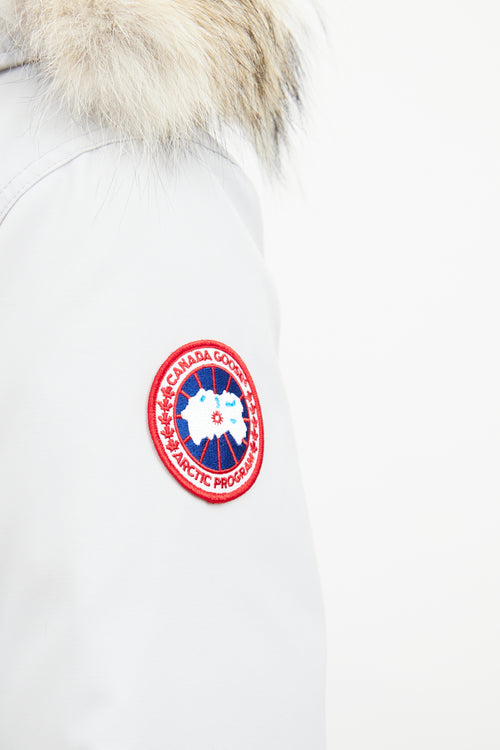 Canada Goose Light Grey Trillium Heritage Parka Coat