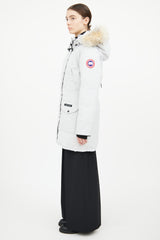 Canada Goose Light Grey Trillium Heritage Parka Coat