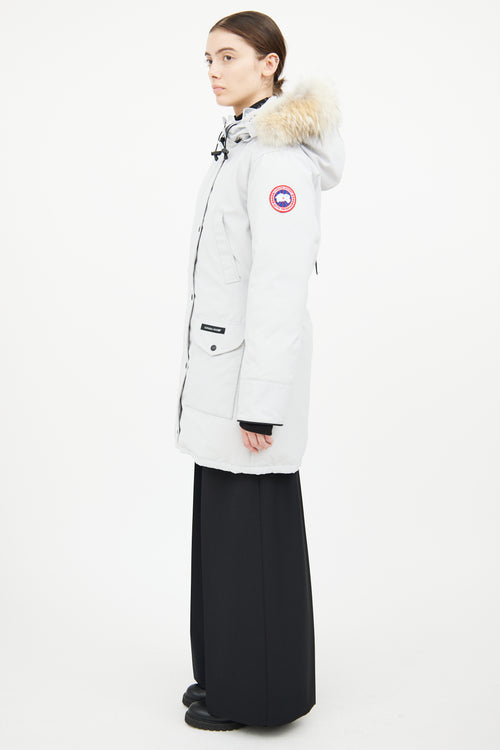 Canada Goose Light Grey Trillium Heritage Parka Coat