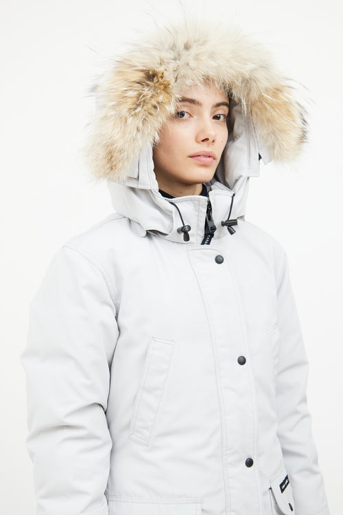 Canada Goose Light Grey Trillium Heritage Parka Coat