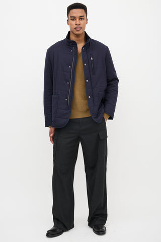Canali Wool & Cashmere Quilted Jacket