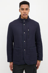 Canali Wool & Cashmere Quilted Jacket