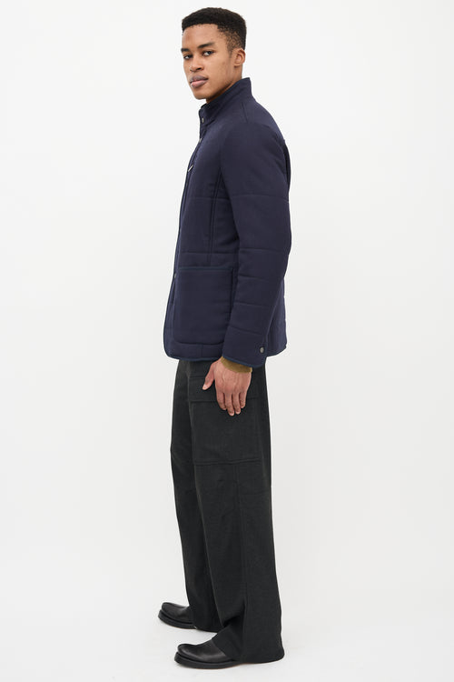 Canali Wool & Cashmere Quilted Jacket