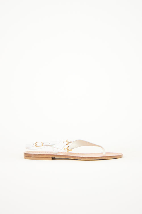Leather T-Strap Sandal
