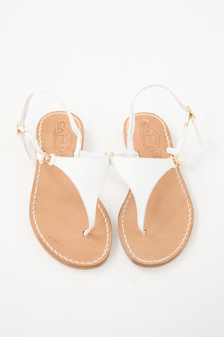 Leather T-Strap Sandal