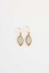 Carelle 18K Yellow Gold Green Amethysts Drop Earrings