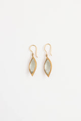 Carelle 18K Yellow Gold Green Amethysts Drop Earrings