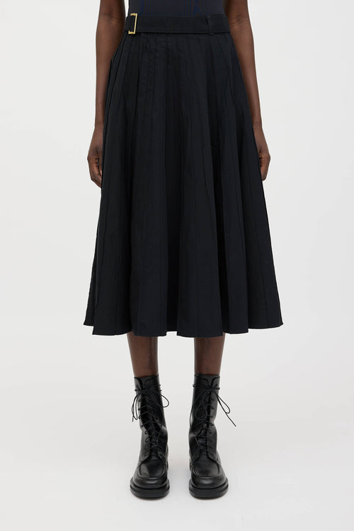 Sacai X Carhartt Pleated Wrap Skirt
