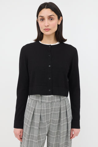 Carolina Herrera Cashmere & Silk Cropped Cardigan