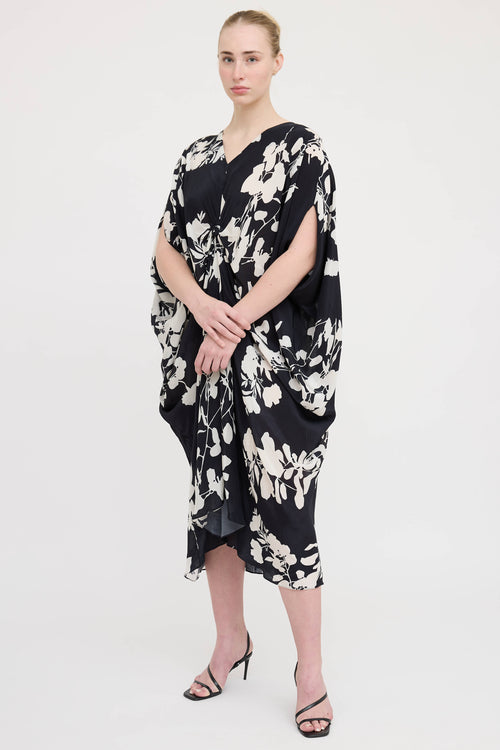 Carolina K Floral Knot Kaftan Dress