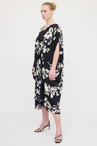 Carolina K Floral Knot Kaftan Dress