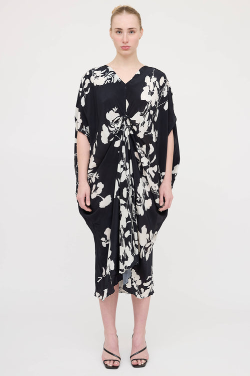 Carolina K Floral Knot Kaftan Dress