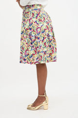 Carolina Herrera Printed Box Pleat Skirt