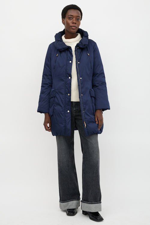 Carolina Herrera Satin Down-Filled Coat