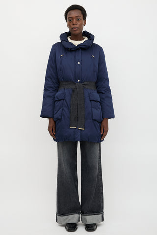 Carolina Herrera Satin Down-Filled Coat