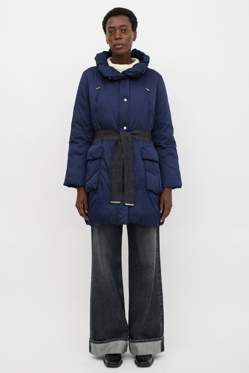 Carolina Herrera Satin Down-Filled Coat