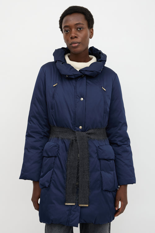 Carolina Herrera Satin Down-Filled Coat