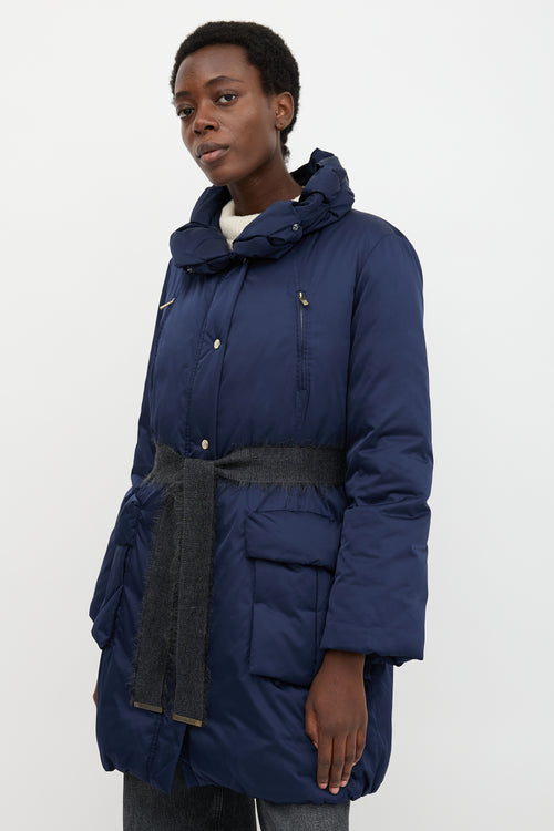 Carolina Herrera Satin Down-Filled Coat