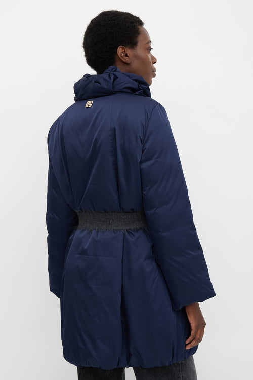 Carolina Herrera Satin Down-Filled Coat