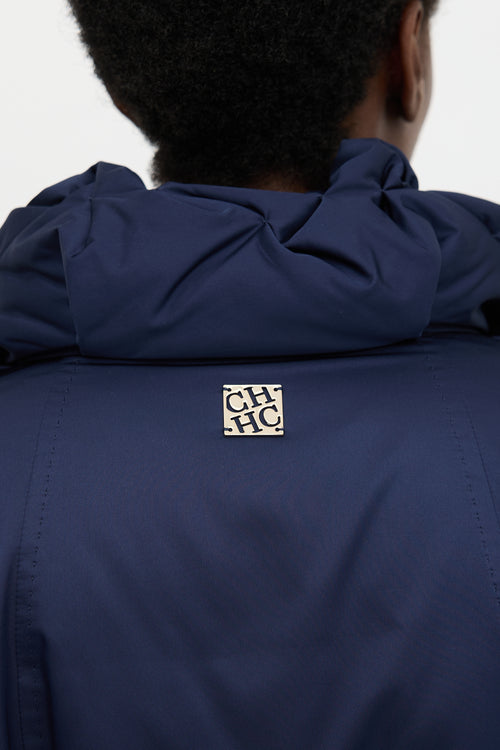 Carolina Herrera Satin Down-Filled Coat