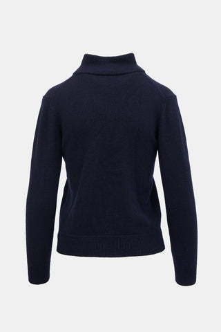 Carolina Herrera Wool Logo Cardigan