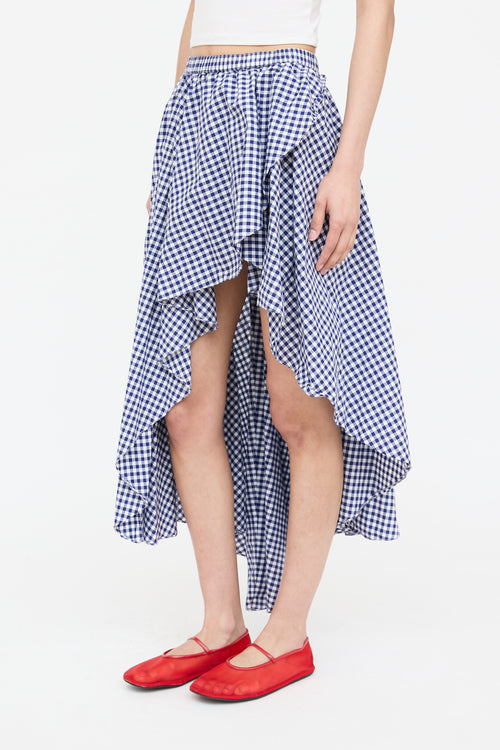 Caroline Constas Gingham Skirt