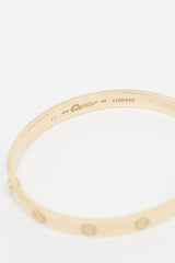Cartier 18K Gold Cartier Love Bangle