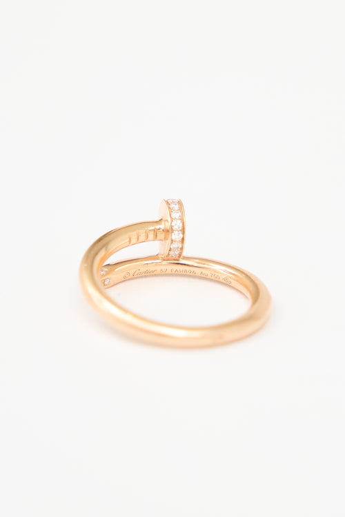 Cartier 18K Gold & Diamond Juste Un Clou Ring