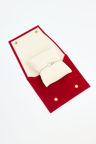 Cartier 18K White Gold Love Chain Bracelet