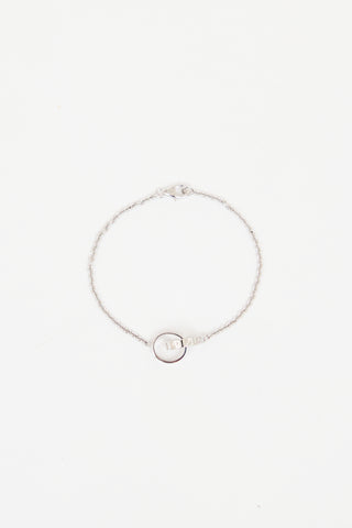 Cartier 18K White Gold Love Chain Bracelet