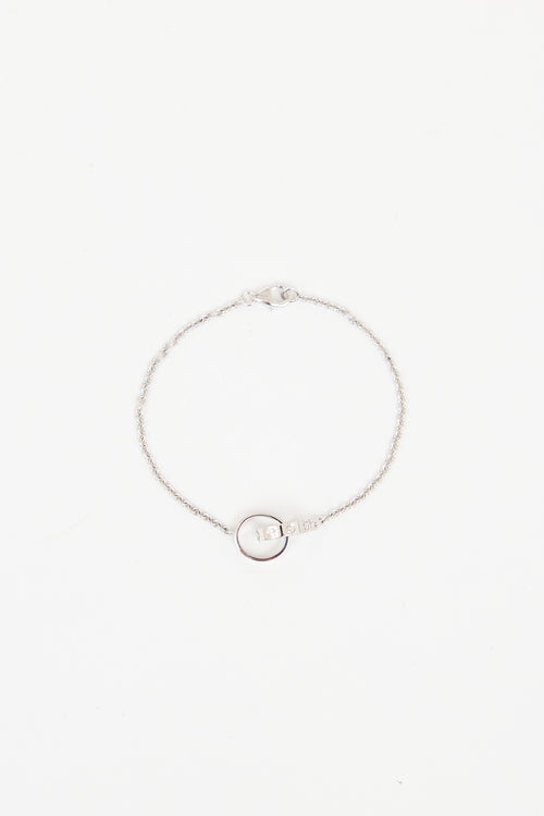 Cartier 18K White Gold Love Chain Bracelet