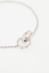 Cartier 18K White Gold Love Chain Bracelet